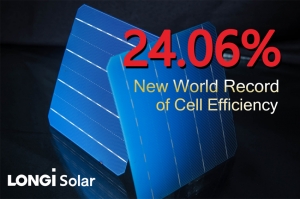 LONGi Solar ปลื้ม เซลล์ PERC แบบสองหน้า สร้างสถิติใหม่ด้วยค่าประสิทธิภาพการแปลง 24.06%