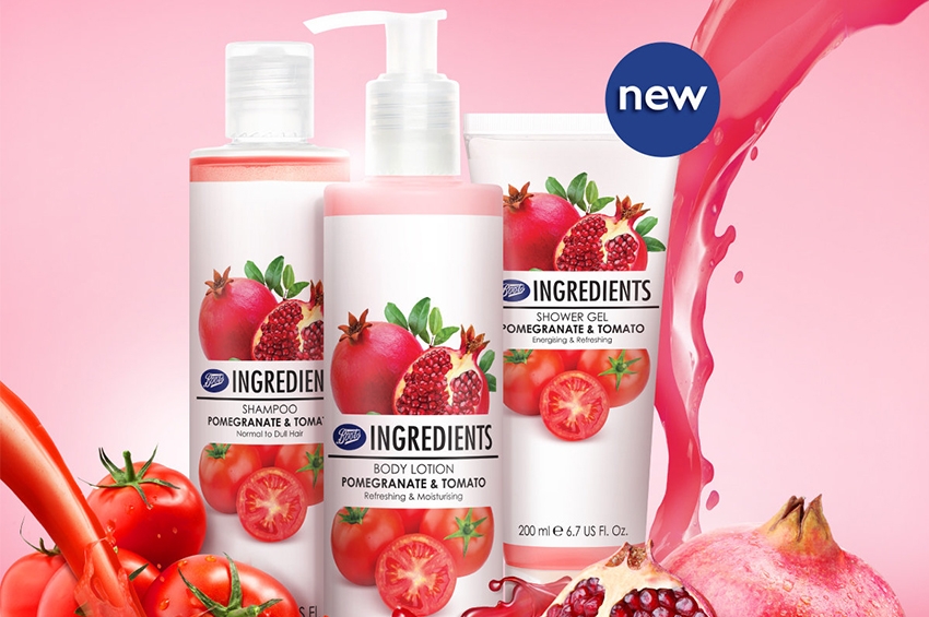 Boots Ingredients Pomegranate & Tomato