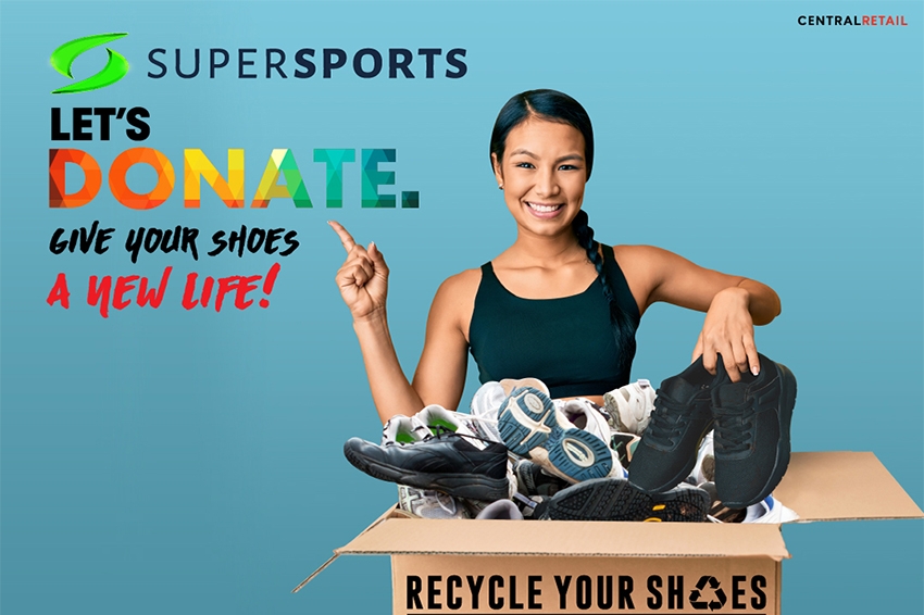 Supersports จัดแคมเปญ “Let’s Donate! Give Your Shoes a New Life” สนับสนุนด้านกีฬาเยาวชนที่ขาดแคลน